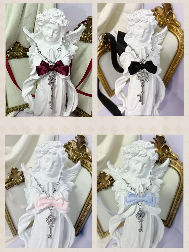 【8月29日予約締切】Gothic Doll Sweet Lolita Witch series accessories（Witch's hat, headband, wrist cuffs, key necklace）