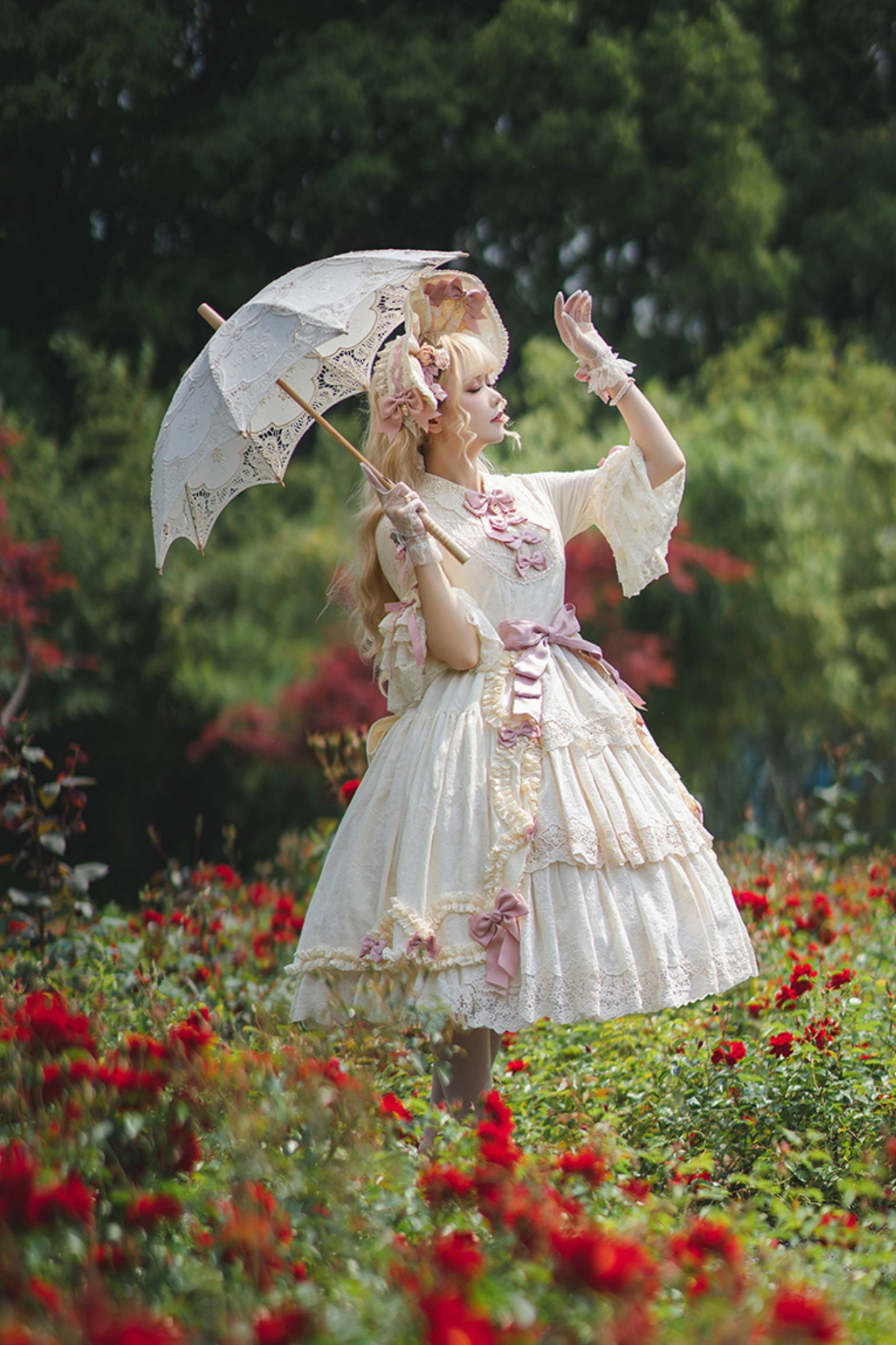 エレガントプリンセススリーブロリータドレス