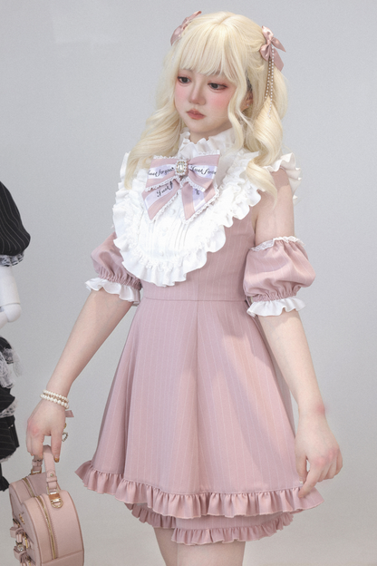 ローズプリンセスオフショルダーフリルリボントップス