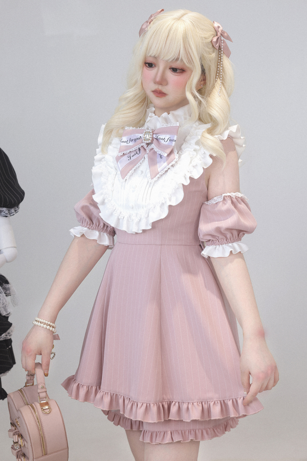 Rose Princess Off-the-shoulder Ruffle Ribbon Top