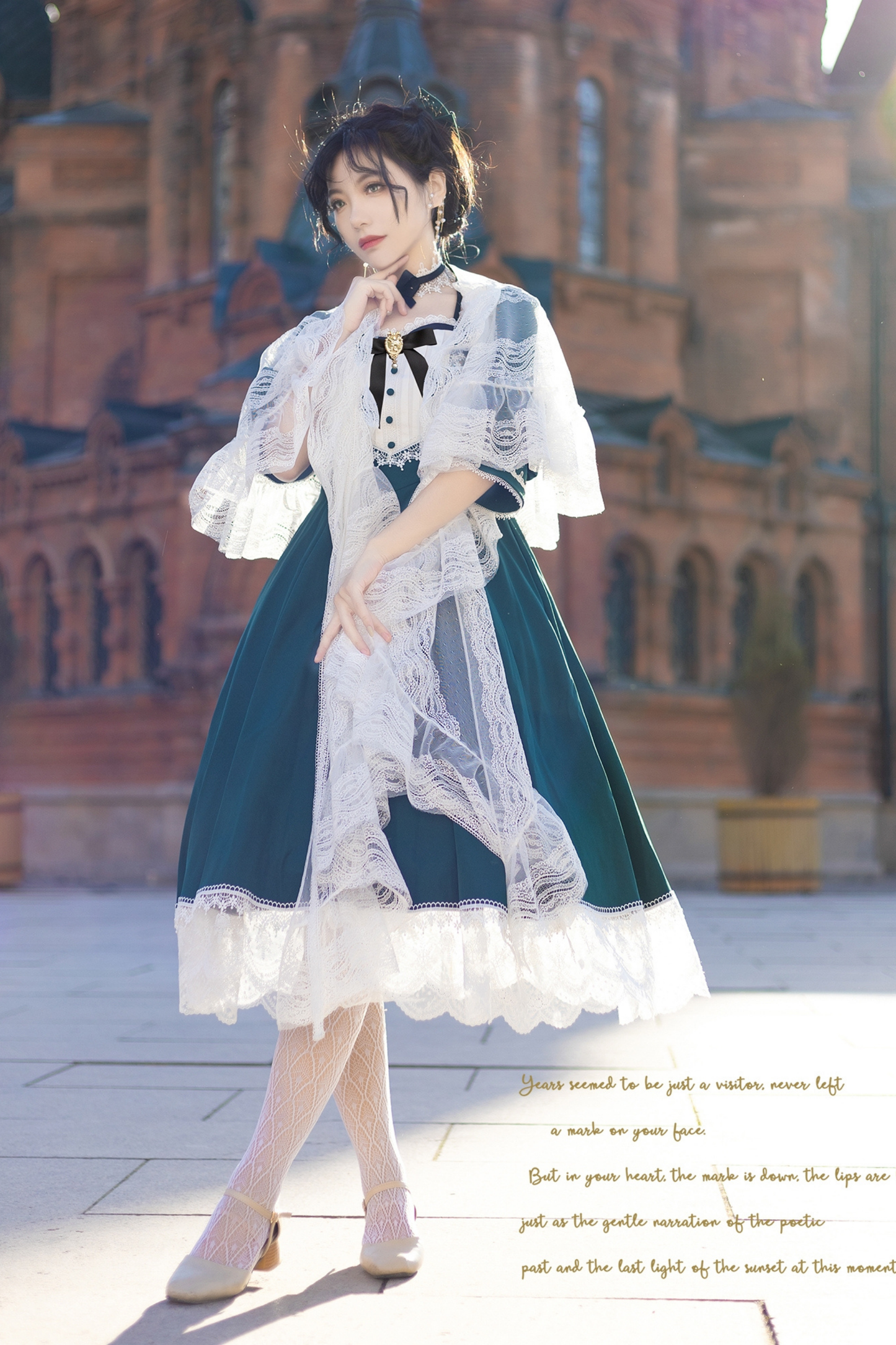 Elegant Retro Lace Classic Lolita Dress