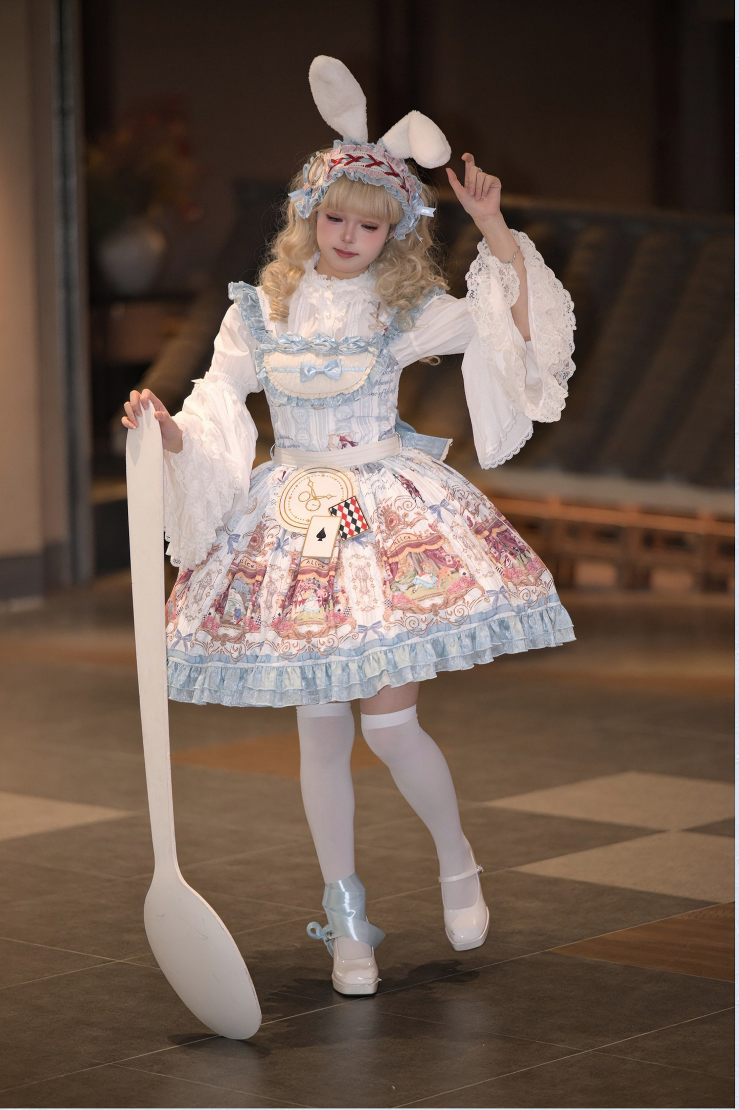 愛麗絲夢境洋裝+疊層洋裝+吊帶裙+襯衫+裙子+背心裙+配飾