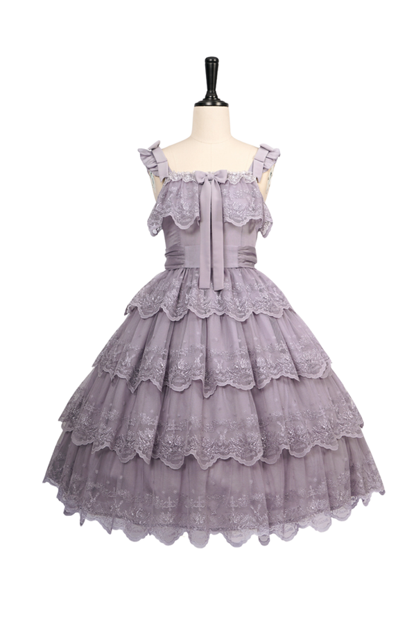 Floral Banquet Princess Sleeve Shirt + Ruffle Lolita Dress