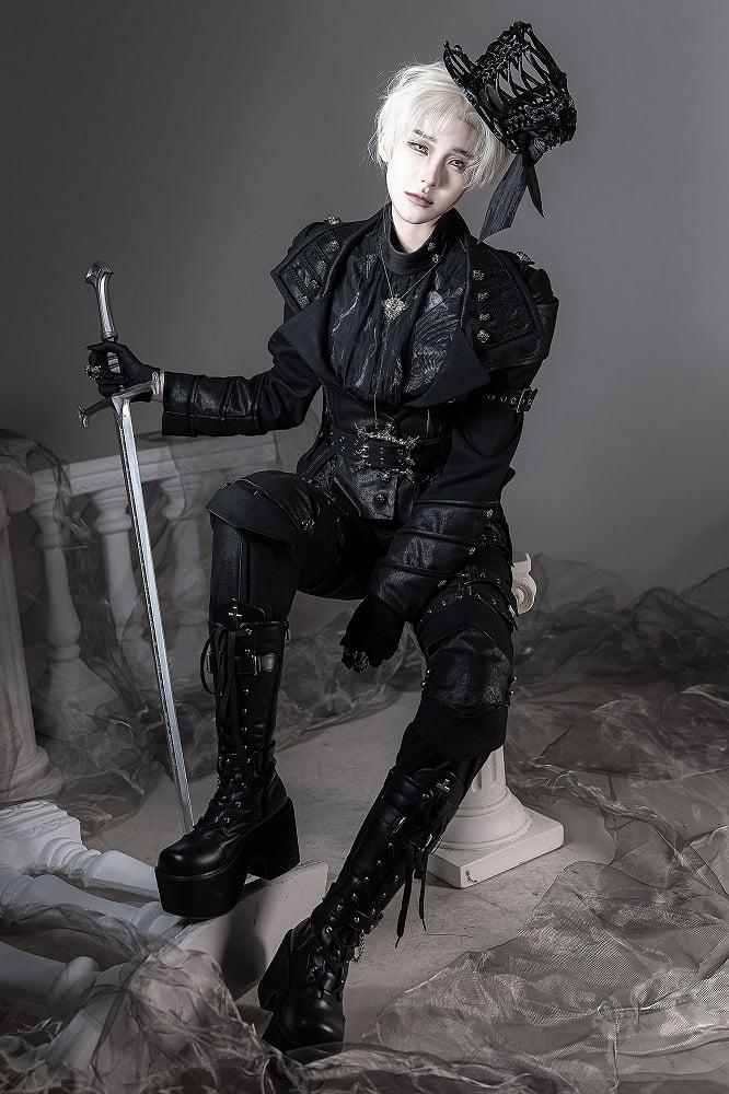 【6月8日预售截止】幻夜暗黑哥特王子西装全套（带披风外套+上衣+裤子）