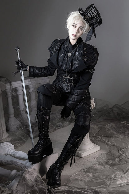 【6月8日预售截止】幻夜暗黑哥特王子西装全套（带披风外套+上衣+裤子）