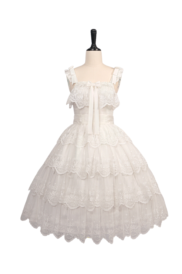 Floral Banquet Princess Sleeve Shirt + Ruffle Lolita Dress
