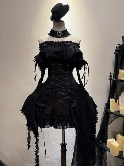 [Deadline for reservations: December 26th] witch's condition Gothic Lolita Off-Shoulder Top + Skirt + Full Set