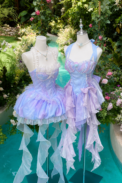 Shell Ribbon Bubble Mermaid Lolita Dress