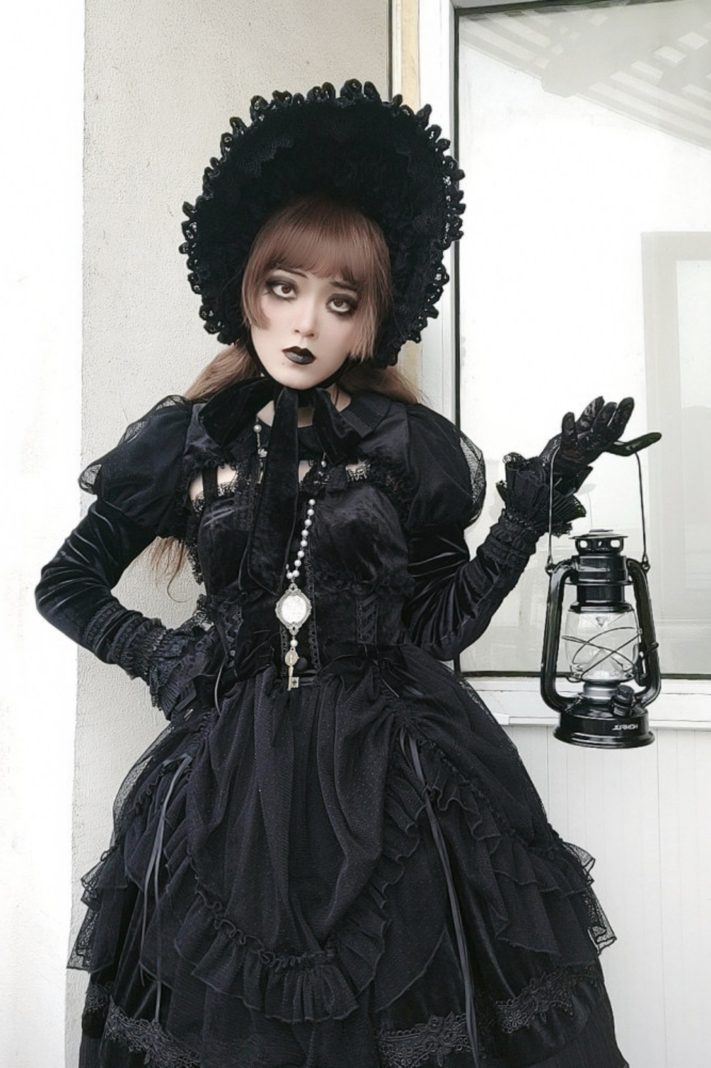 Gothic Chic Doll Lolita Dress + Short Jacket