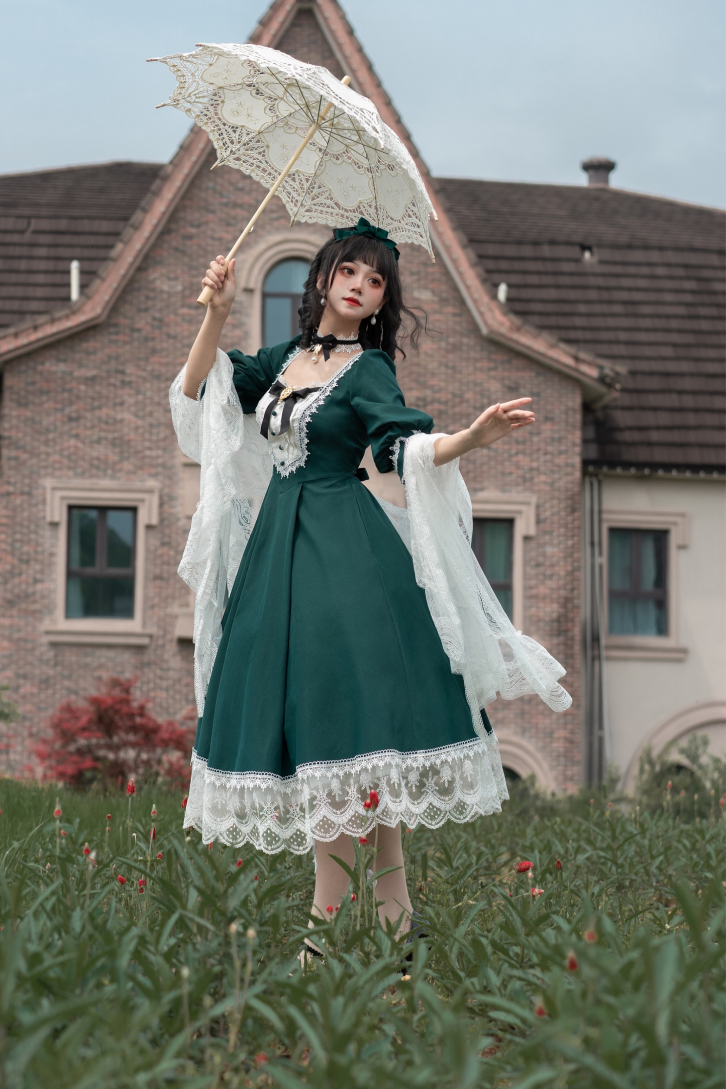 Elegant Retro Lace Classic Lolita Dress