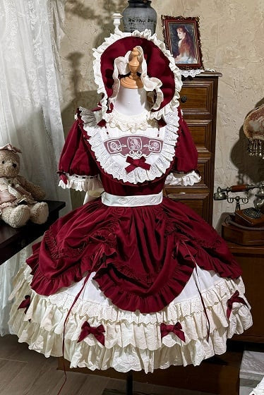 【4月1日予約締切】ミラードールアンティークプルアップレイヤードドレス＋コンプリートセット