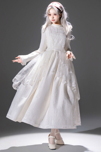 【4月19日预售截止】哥特蕾丝连衣裙+胸衣+裙子+上衣+发带+帽子+胸针
