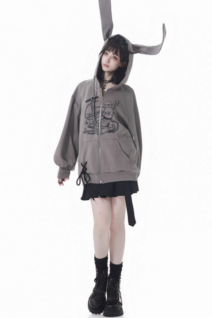 ラビットフーディー+スカート