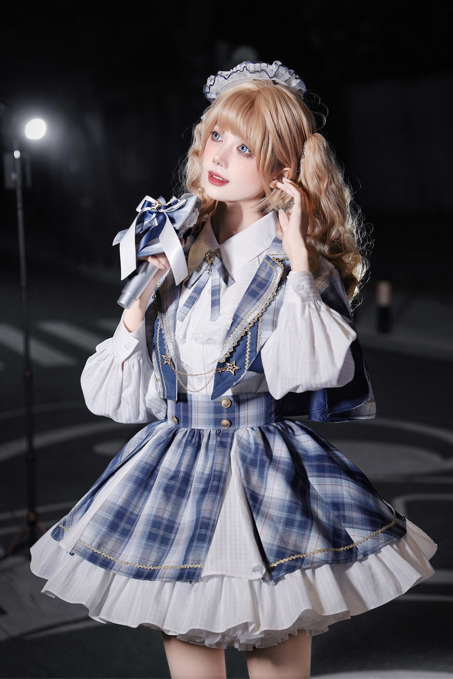 スターライトアイドルコスプレケープ+シャツ+スカート+レッグウォーマー