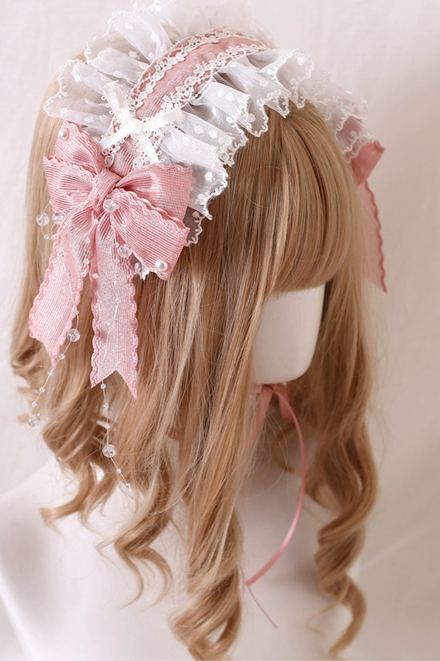 Silk Satin Dot Ballet Style Hair Accessories