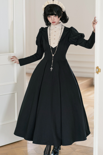 Chic Gothic Flare Long Lolita Dress