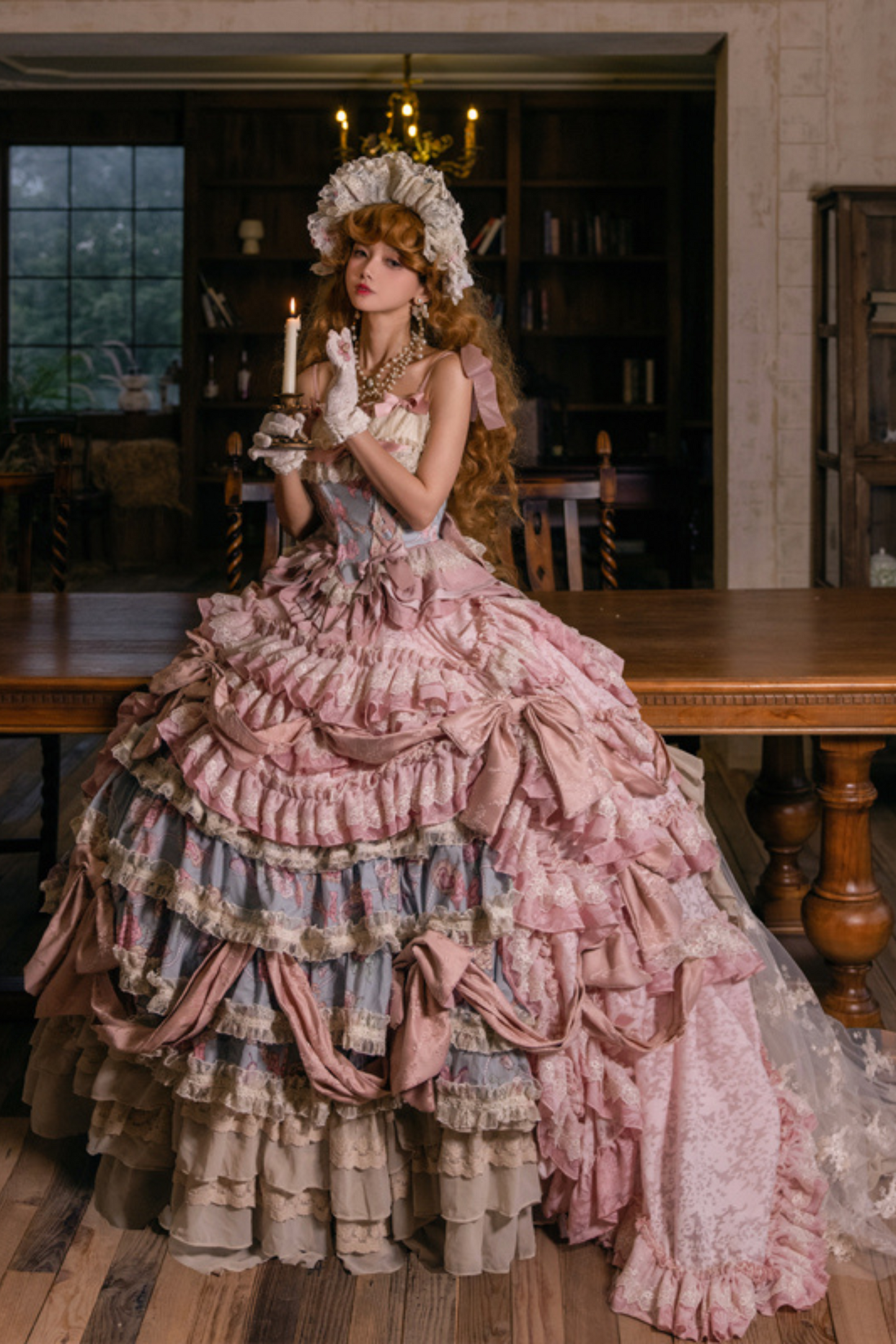 ジュエルローズフラワーマリッジロリータセットアップ