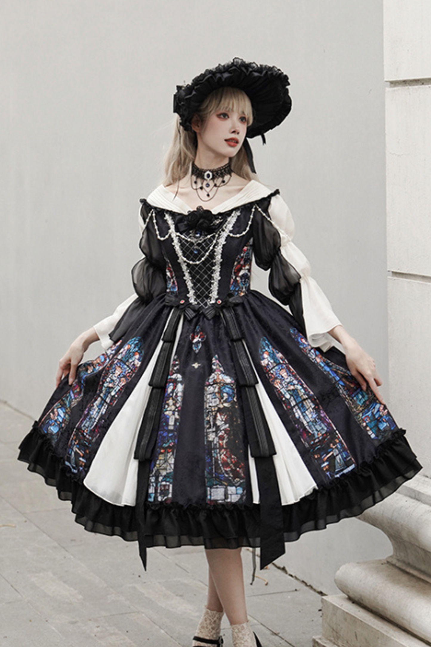 Classical Elegant Dark Gothic Kula Lolita Dress