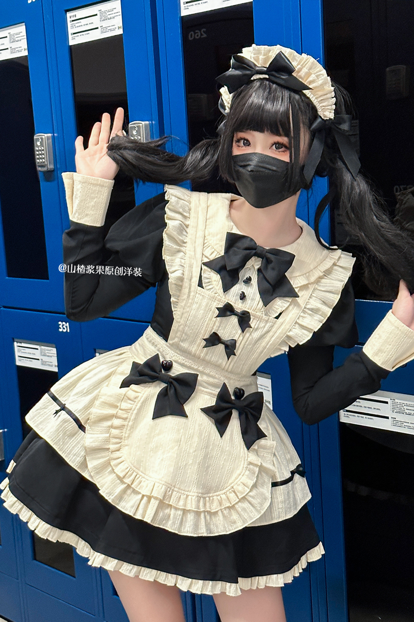 Little Maid Elegant Lolita Dress + Apron + Sleeve + Headband