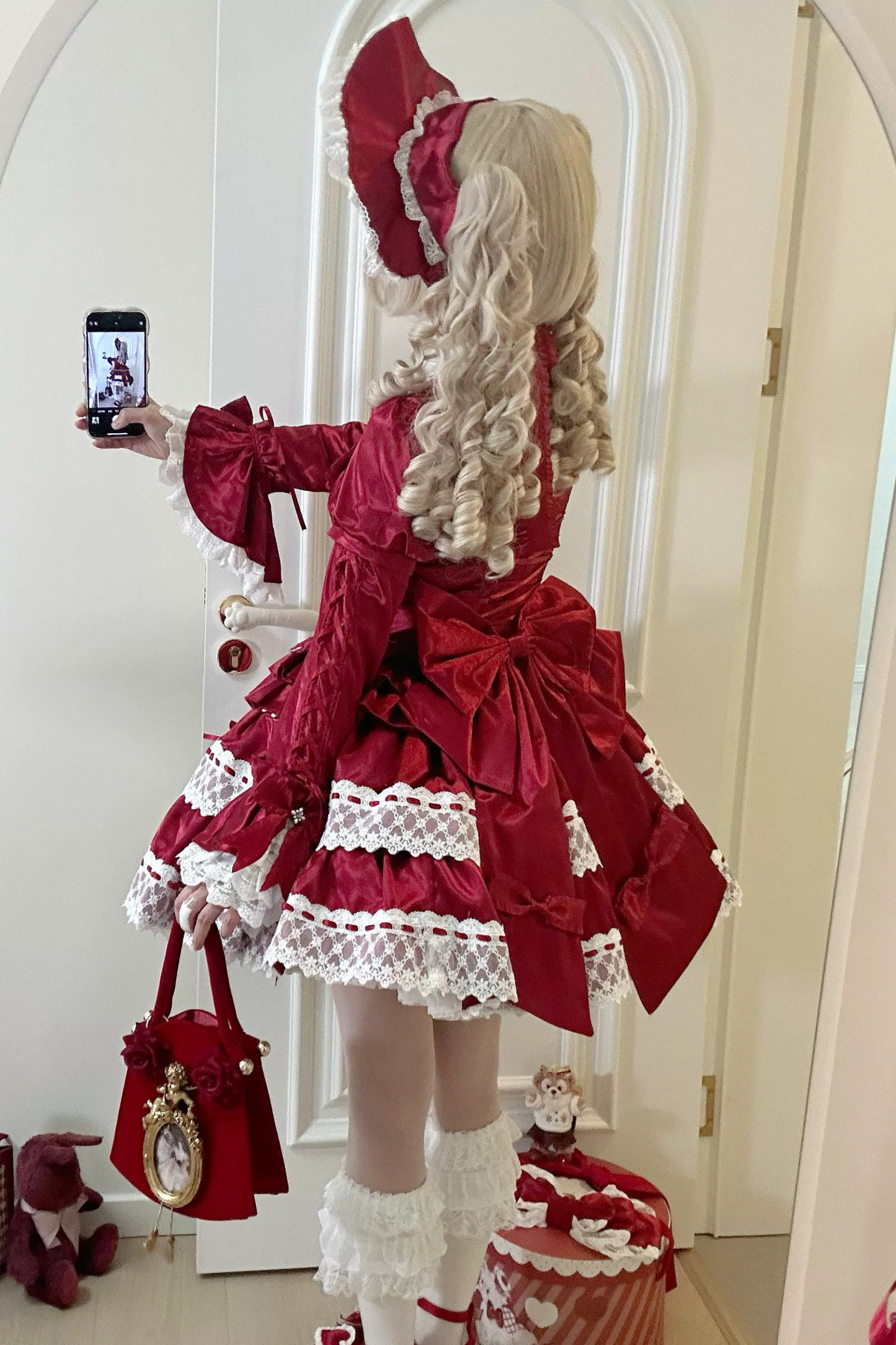 Cream Croissant Old Doll Lolita Dress