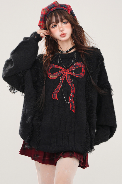 レッドリボンスイートセーター