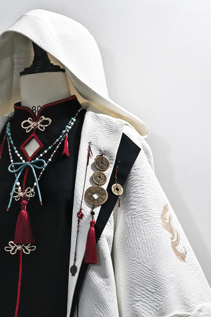 【12月26日予約締切】マウンテンゴーストチャイナプリンスフーディージャケットスーツ＋タッセルネックレス