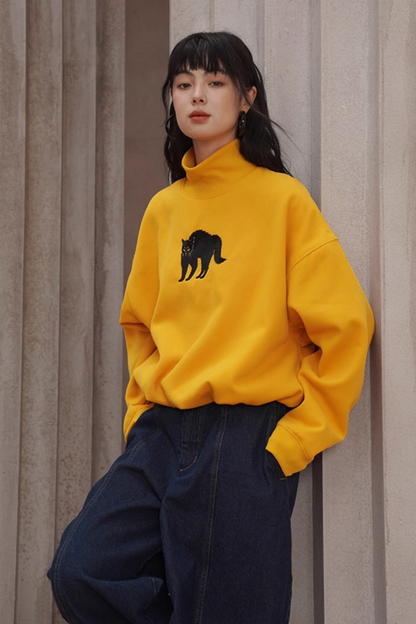 Suncat Yellow Semi-Turtleneck Top