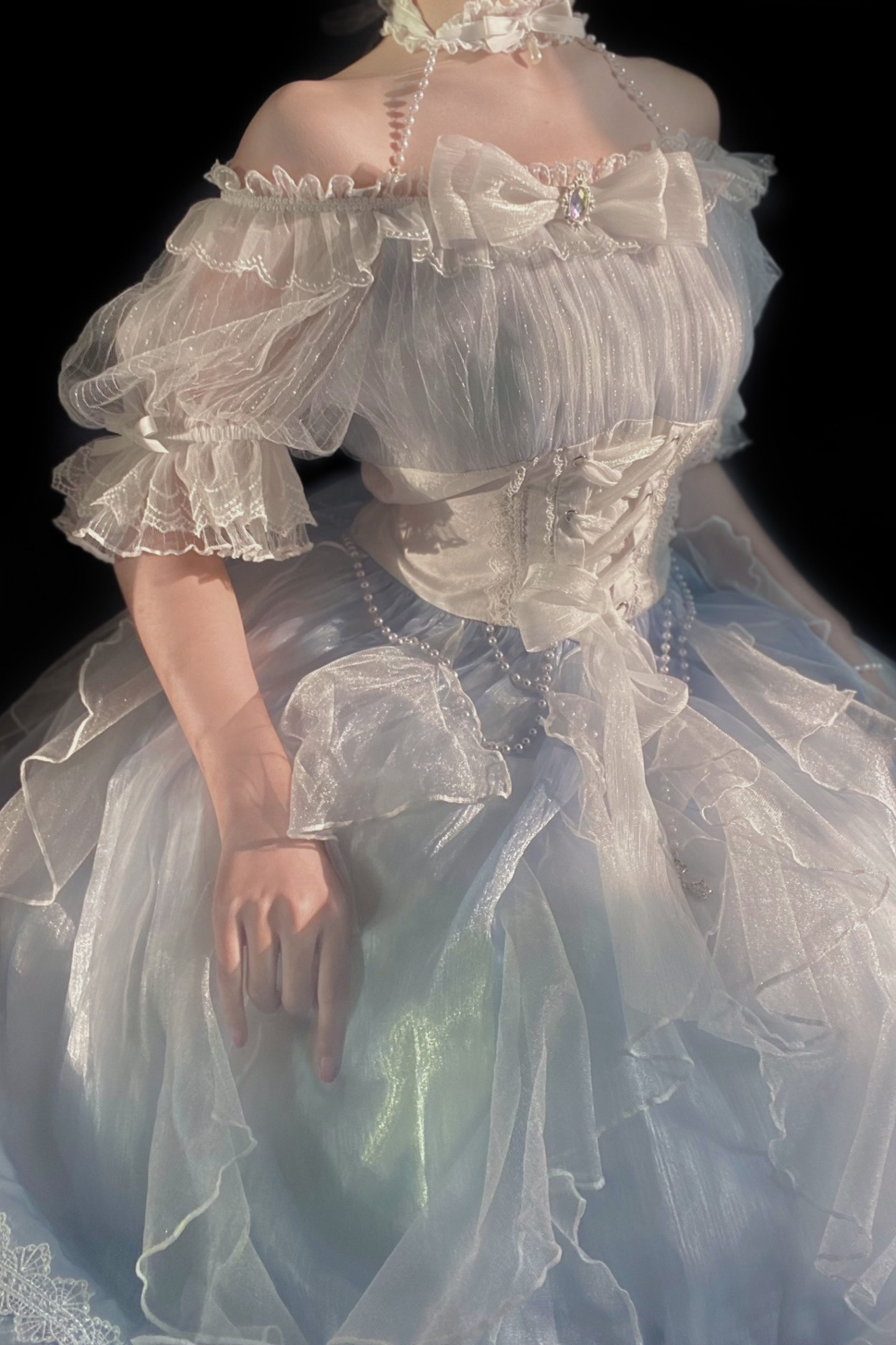 Sheer Blue Mermaid Lolita Dress