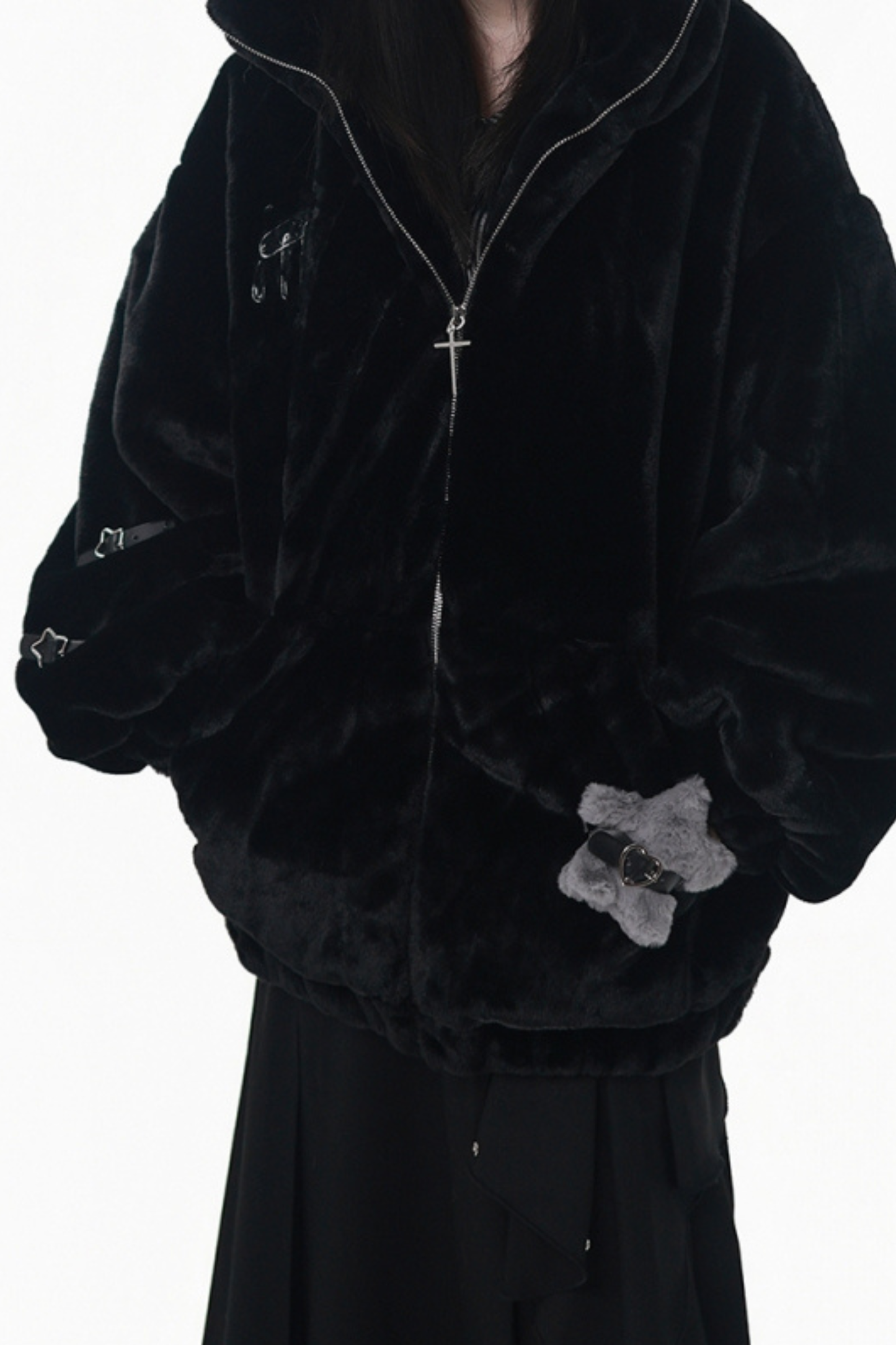 クマフードスターショートコート