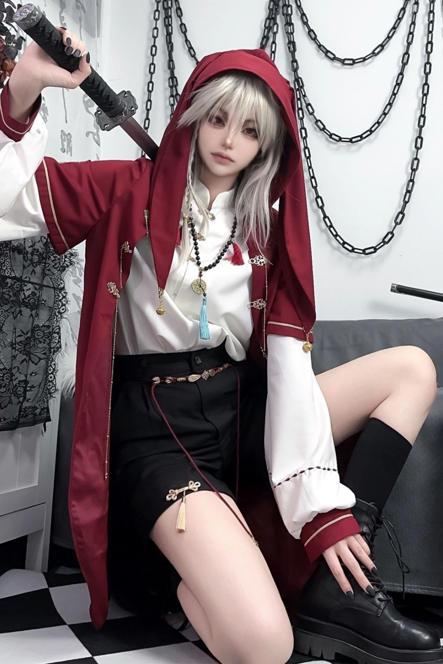 バニーフードプリンスアウター+シャツ+ショートパンツ