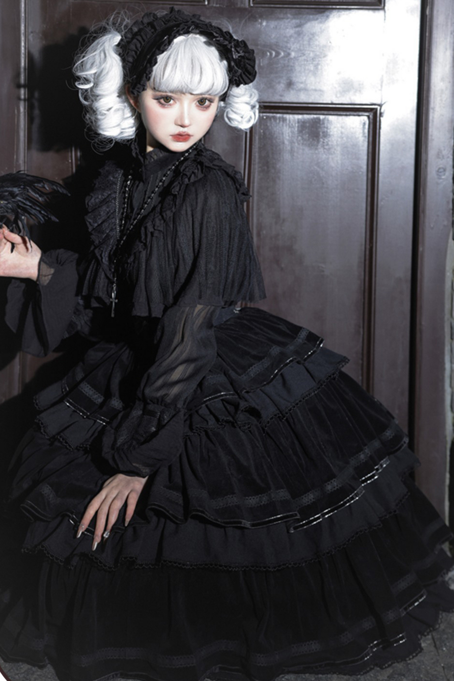 【予約商品】ロリータシャツ+フィッシュボーンスカート