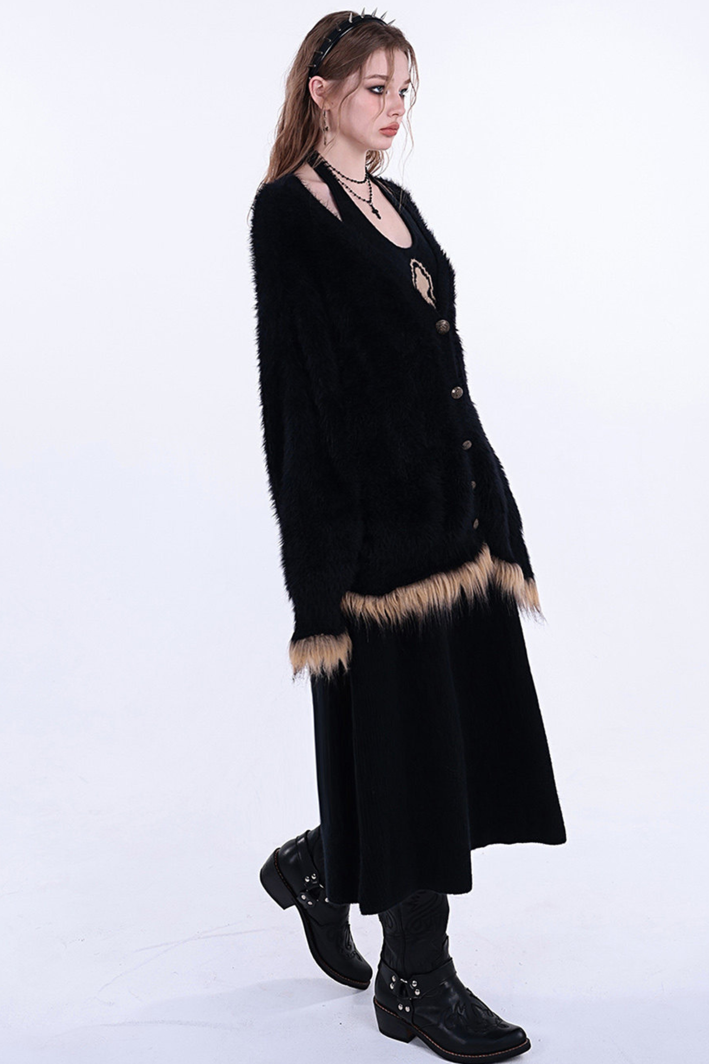 ゴシックルーズポイントクロスカーディガン