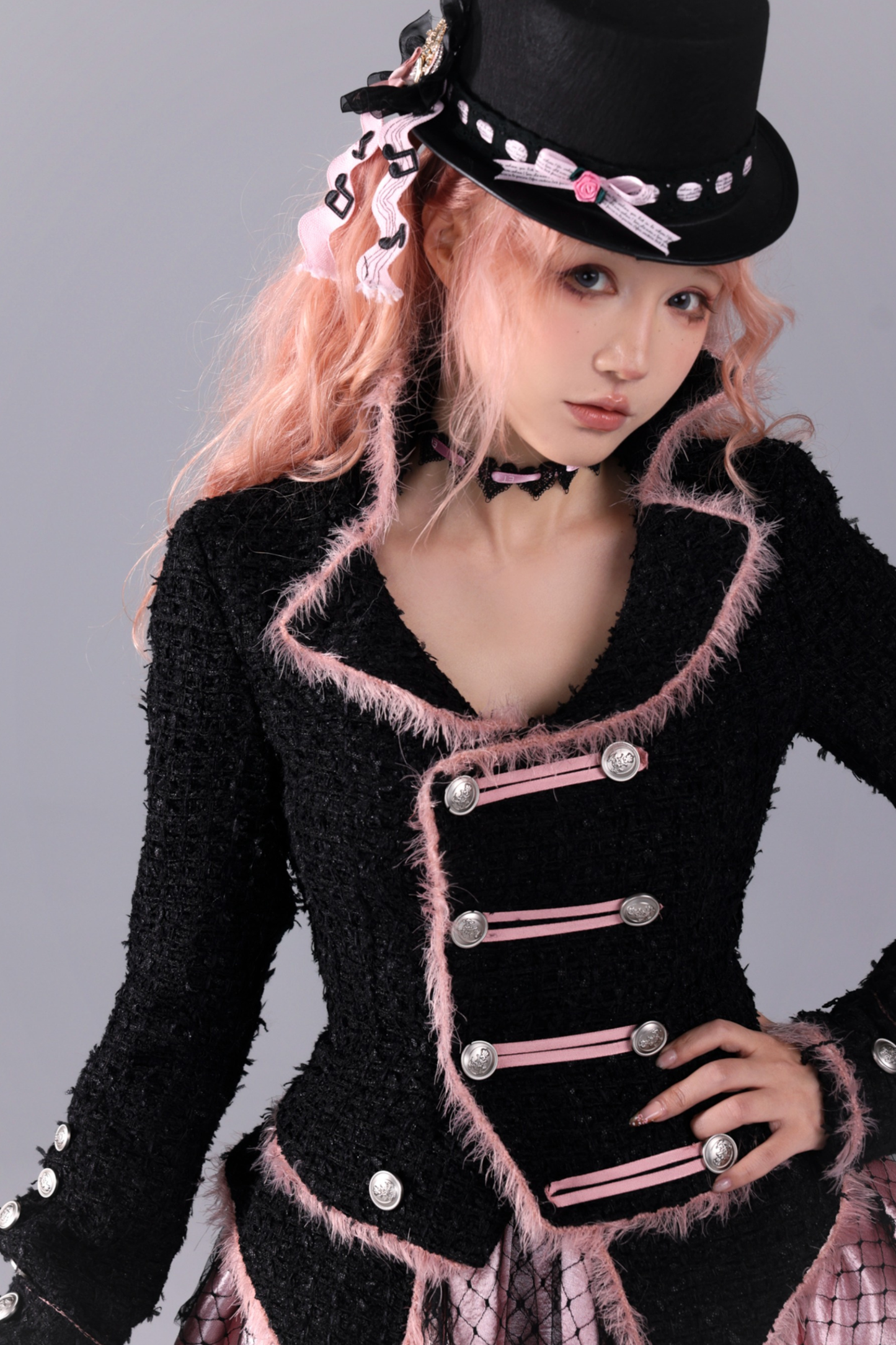 ブラックウールンファンタジージャケット