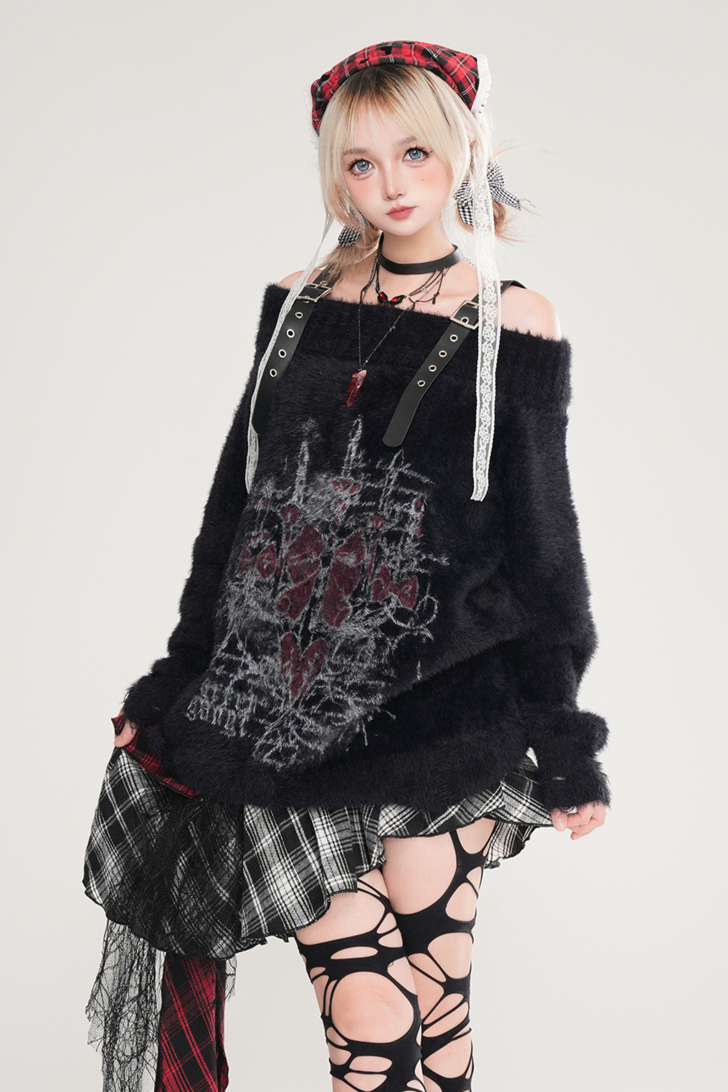 Heart Beat Crystal Knit