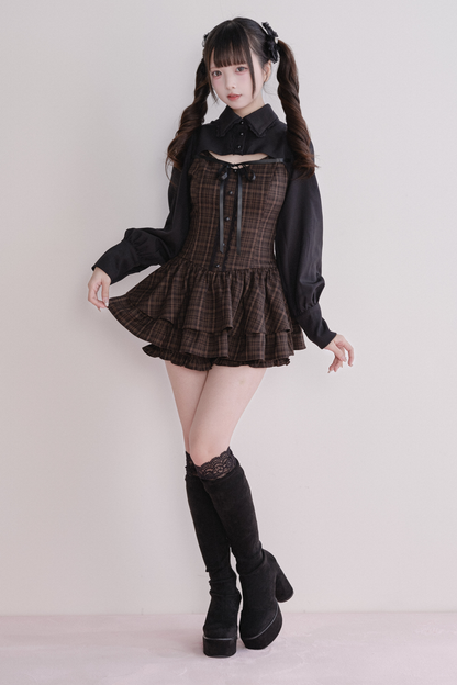 Plaid Sweet Dress + Inner Shorts