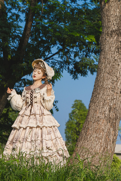 ブニングタイムエレガントロリータドレス+ドールカーディガン