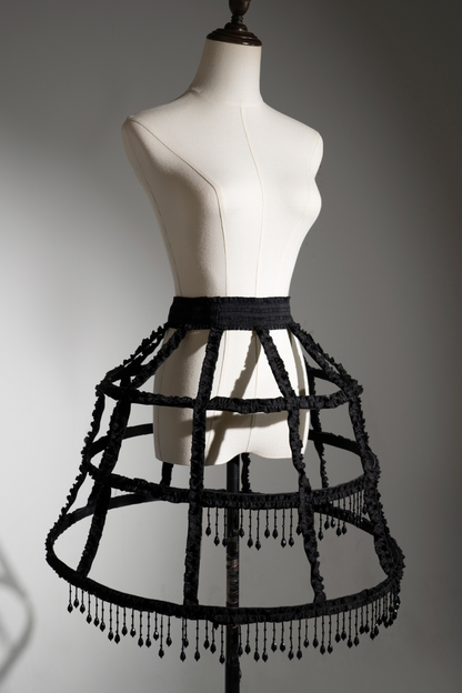 ゴシックバードロリータジャンパースカート+パンプキンパンツスカート+カーテンスカート