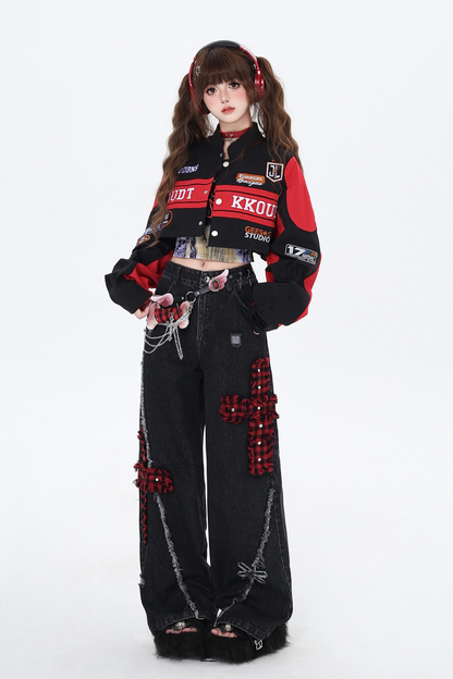 アメリカンストリートベイブスベースボールジャケット