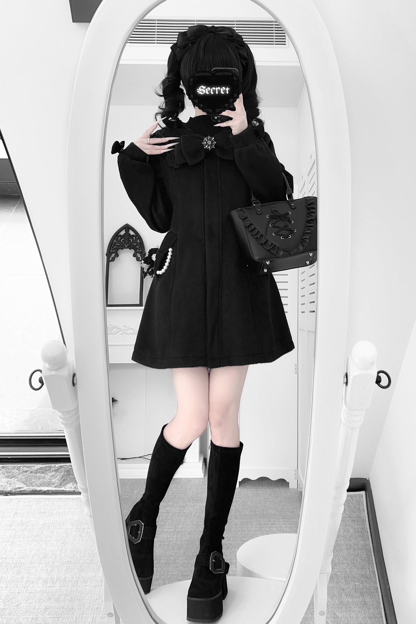 リボンフレアスイートコート