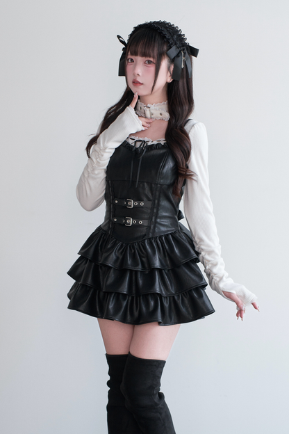 地雷フレアスリップドレスドレス