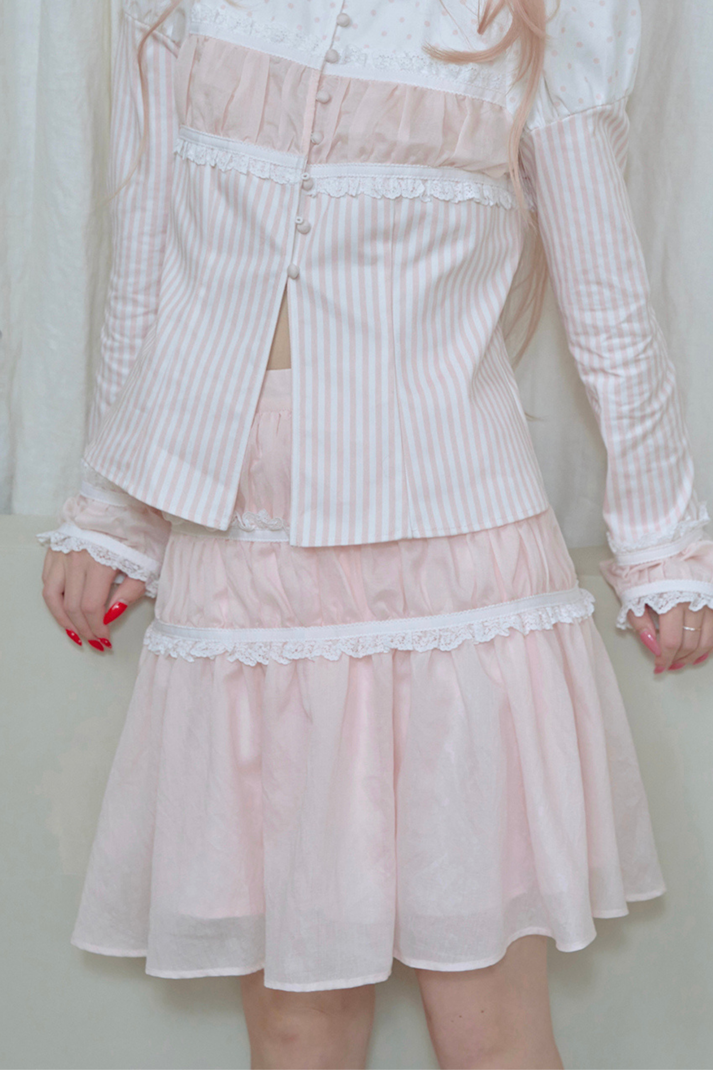 ロマンチックスイートレーススカート