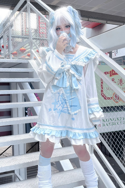 【天使界隈】フリルセーラーサブカルワンピース