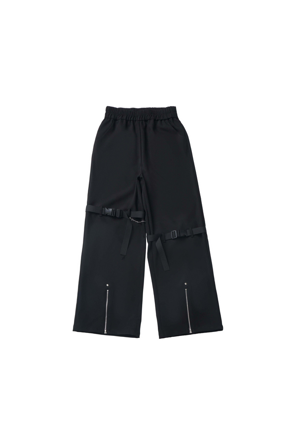 Mode V-neck jumper top + straight pants