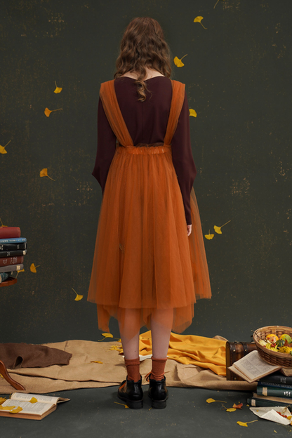 スイングガーゼチュチュスカートサスペンダースカート