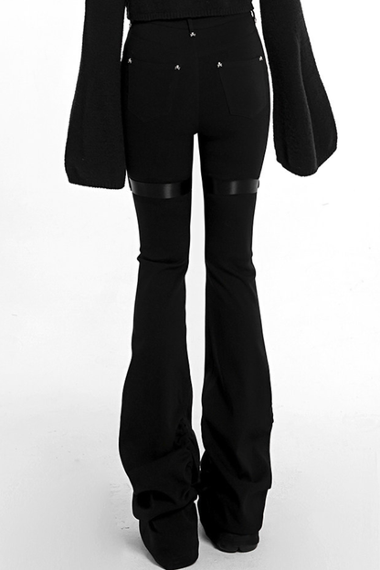 スカルスタッドスタックドパンツ