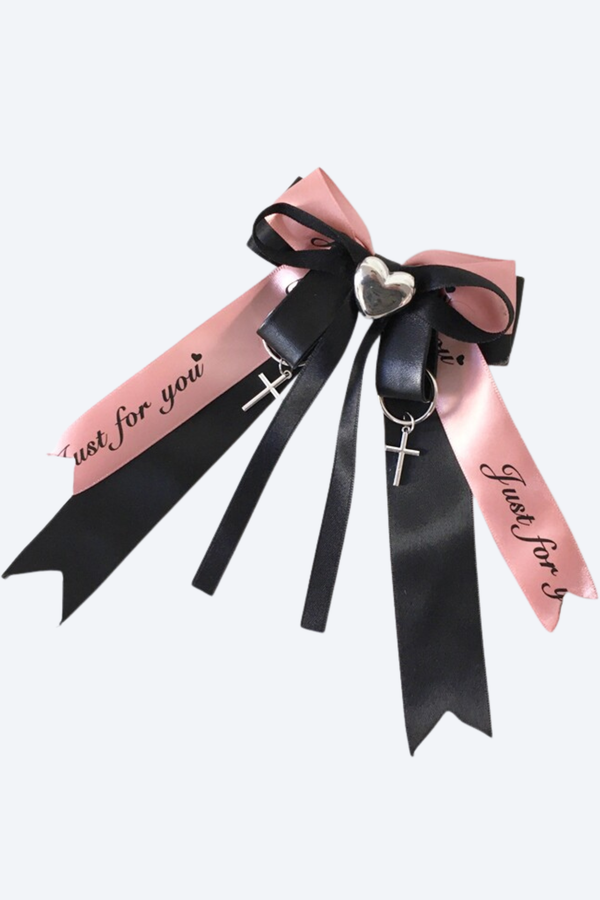ダークスイートリボンヘアピン