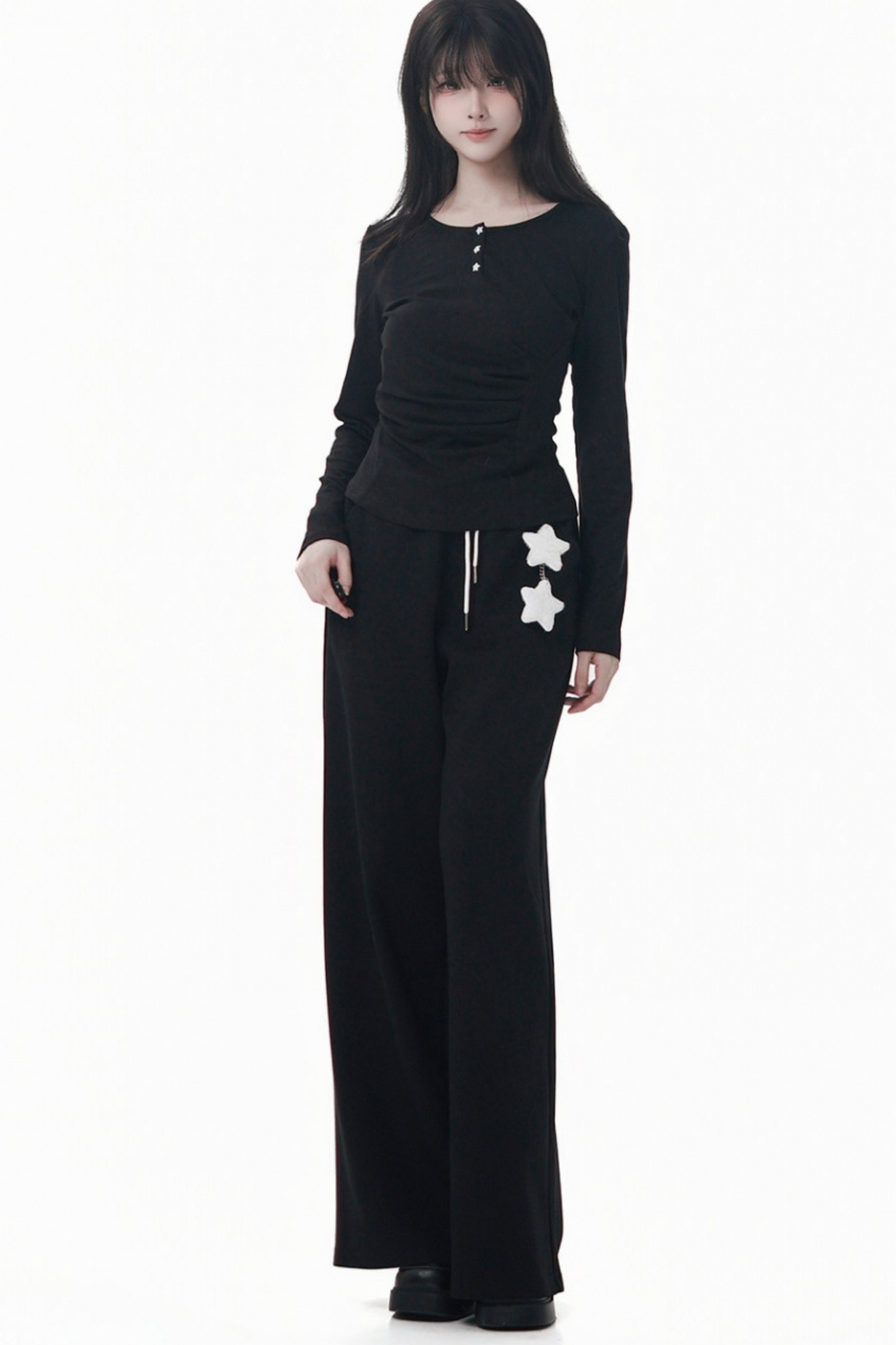 ワイドレッグスターペンダントパンツ