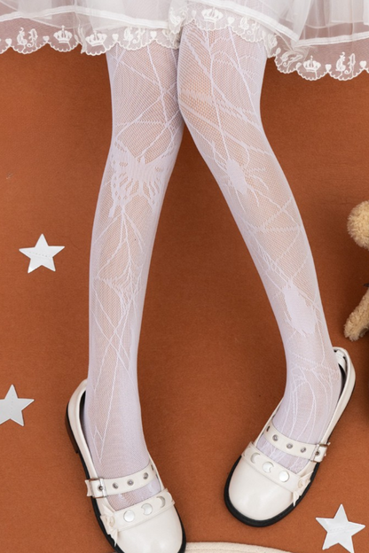 Spider Butterfly Gothic Net Tights