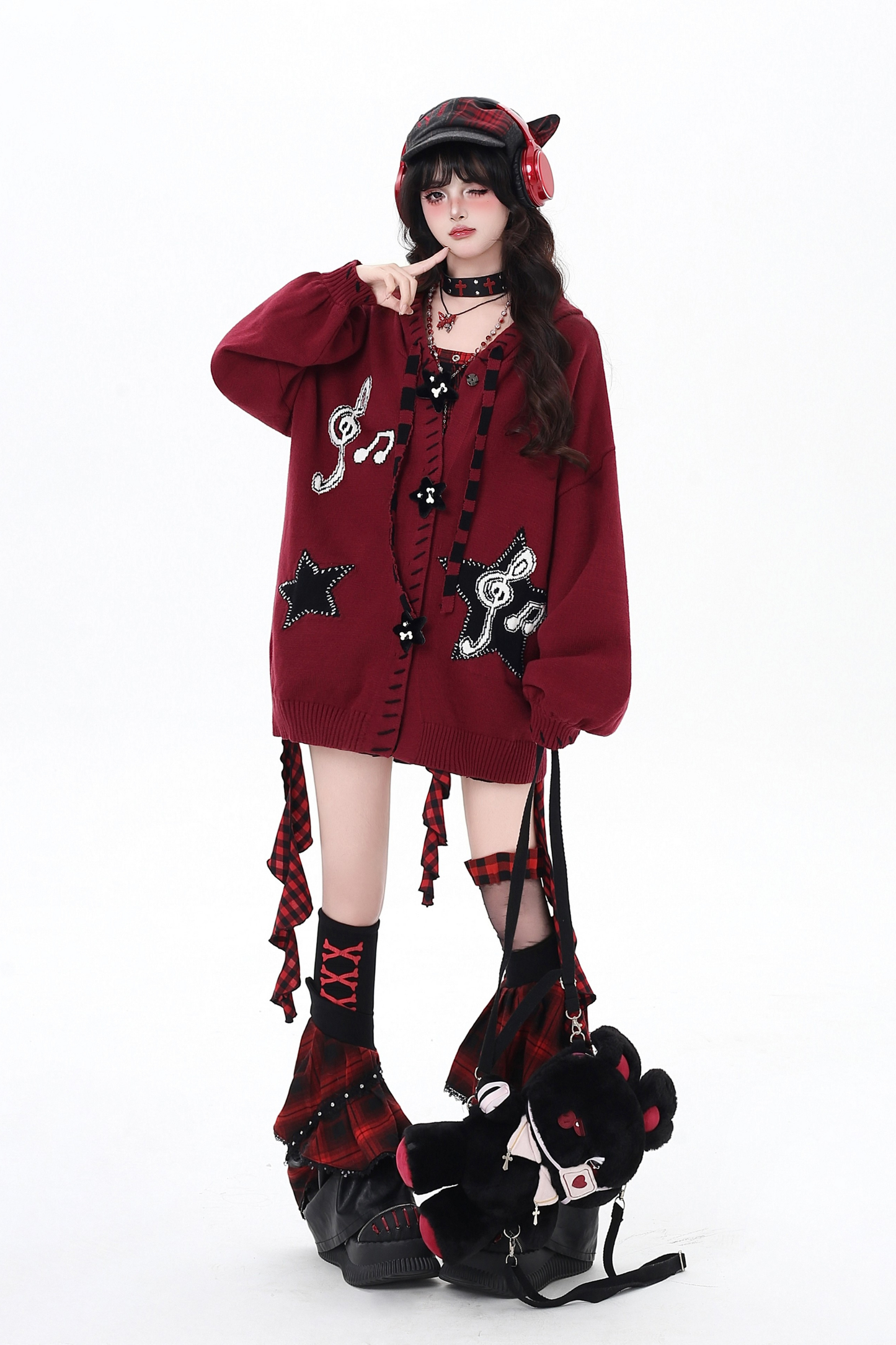 Music Dark Lantern Sleeve Cardigan