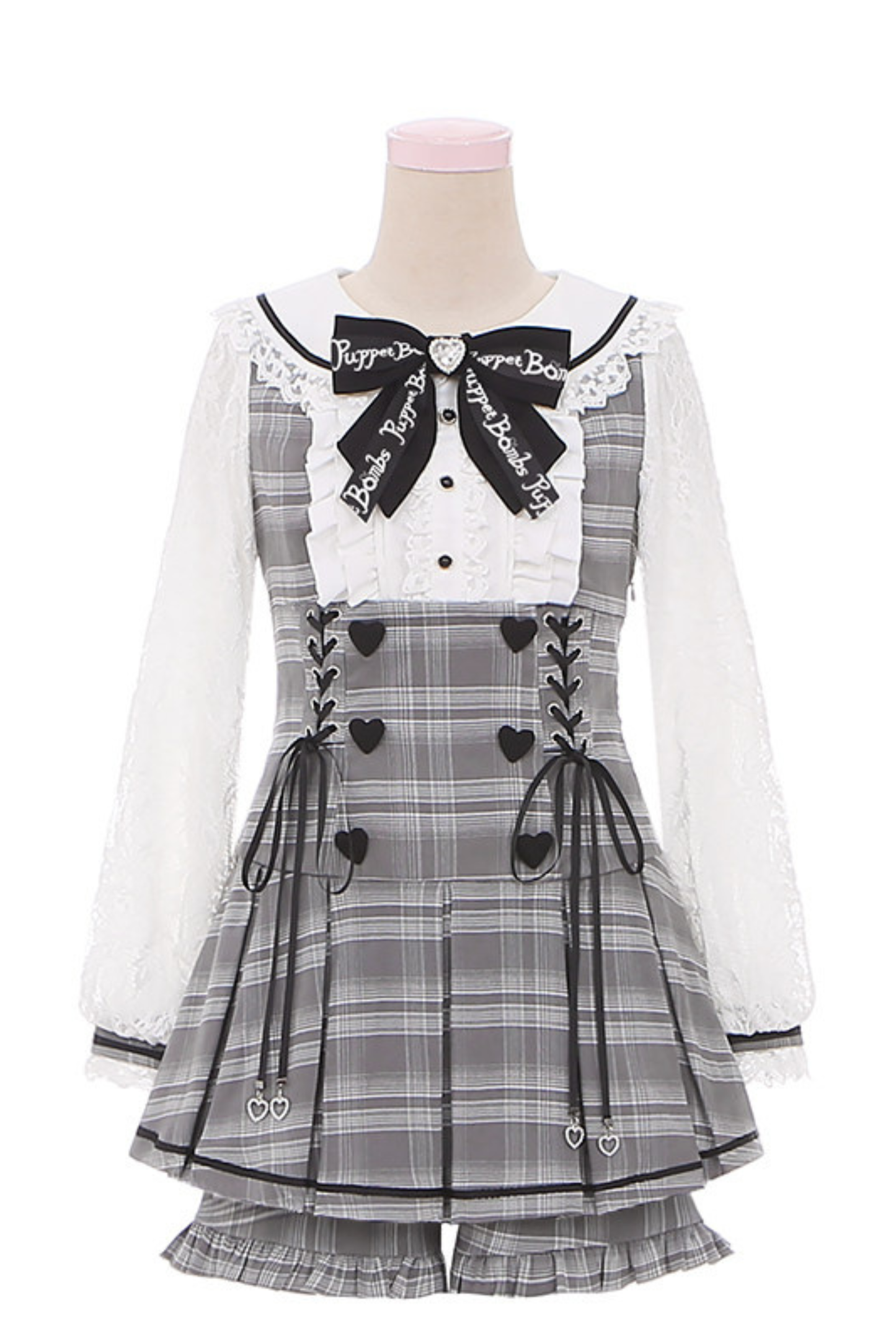 Detektiv-Akademie-Karo-Kleid + Hose + Cape